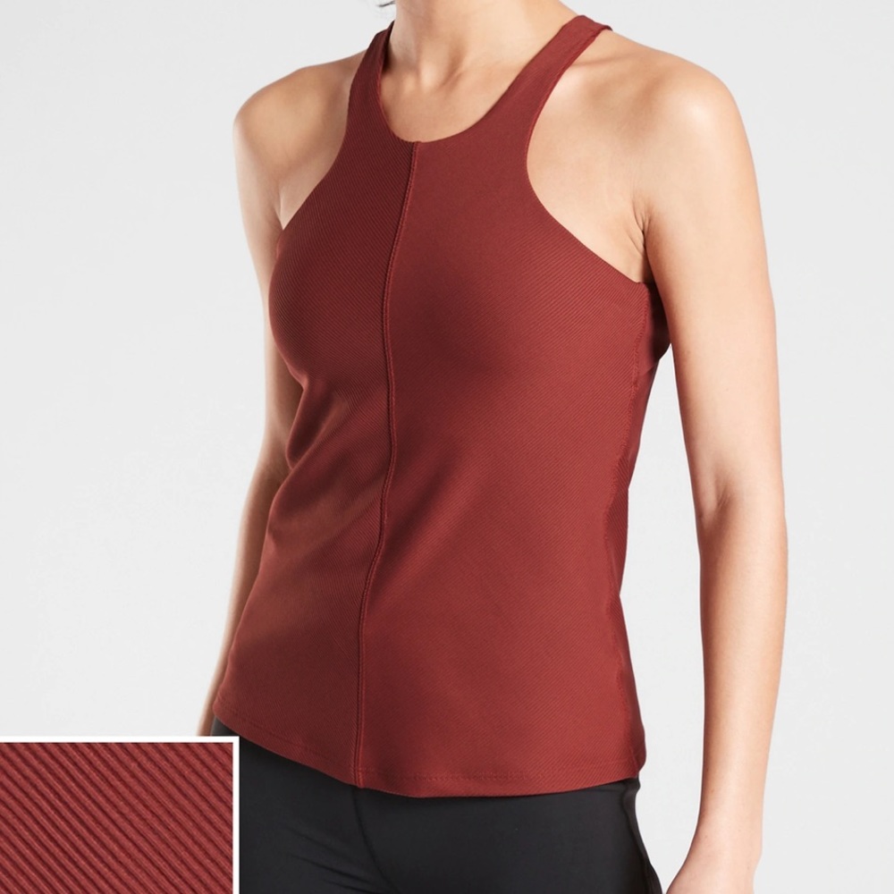 Athleta Intensity Support Tank Top In Supersonic Russet Brown XS